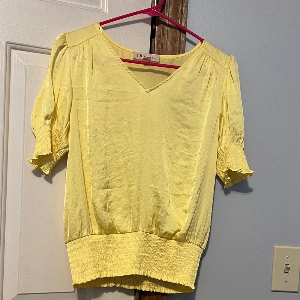 Philosophy Sunny Yellow Blouse